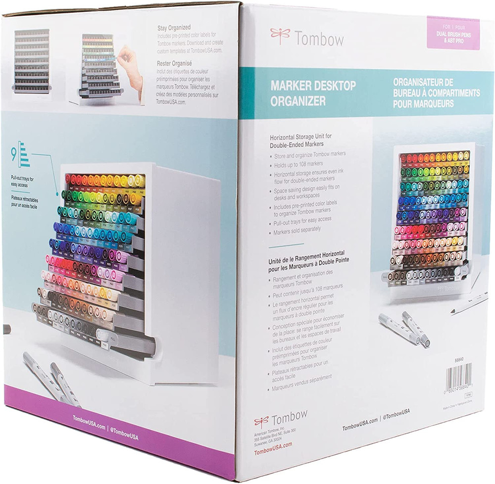 56840 Marker Desktop Organizer , White