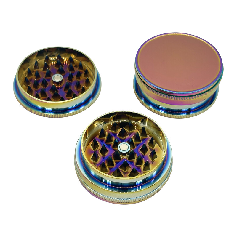 53mm Color Plastic Material Grinder 2-Layer Smoke Grinder Herb Grinding