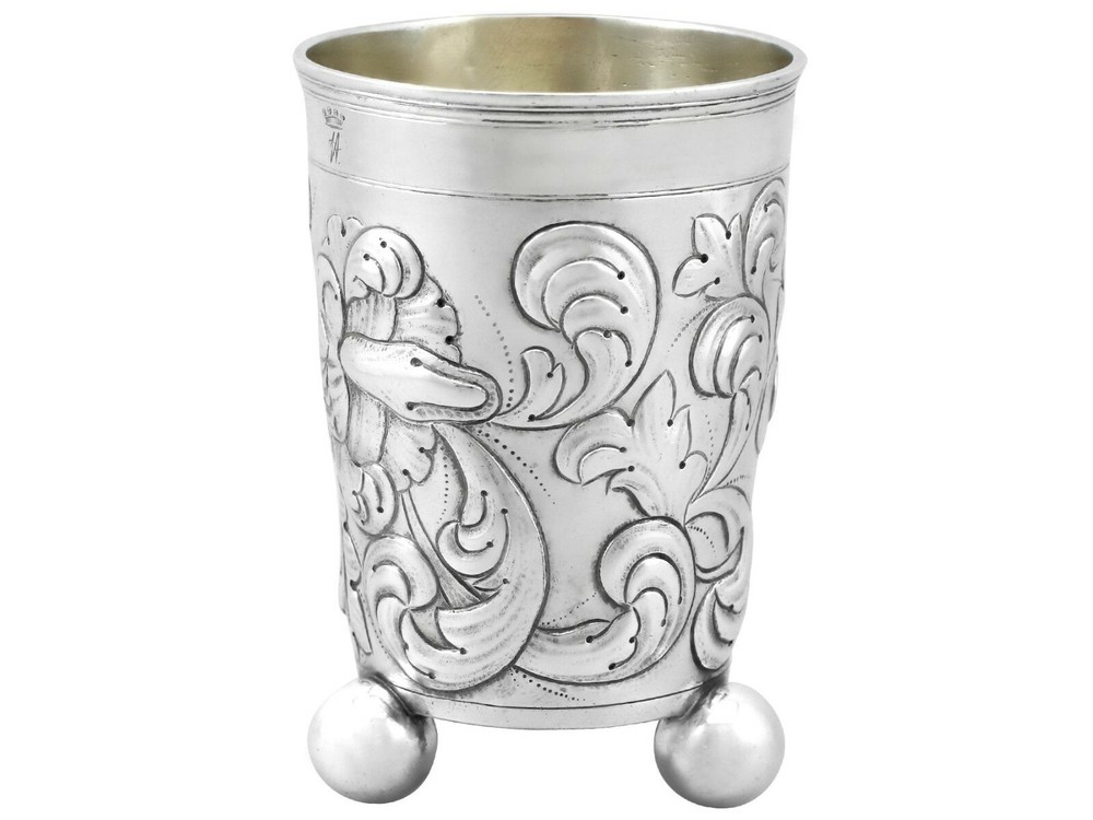 Antique German Silver Beaker