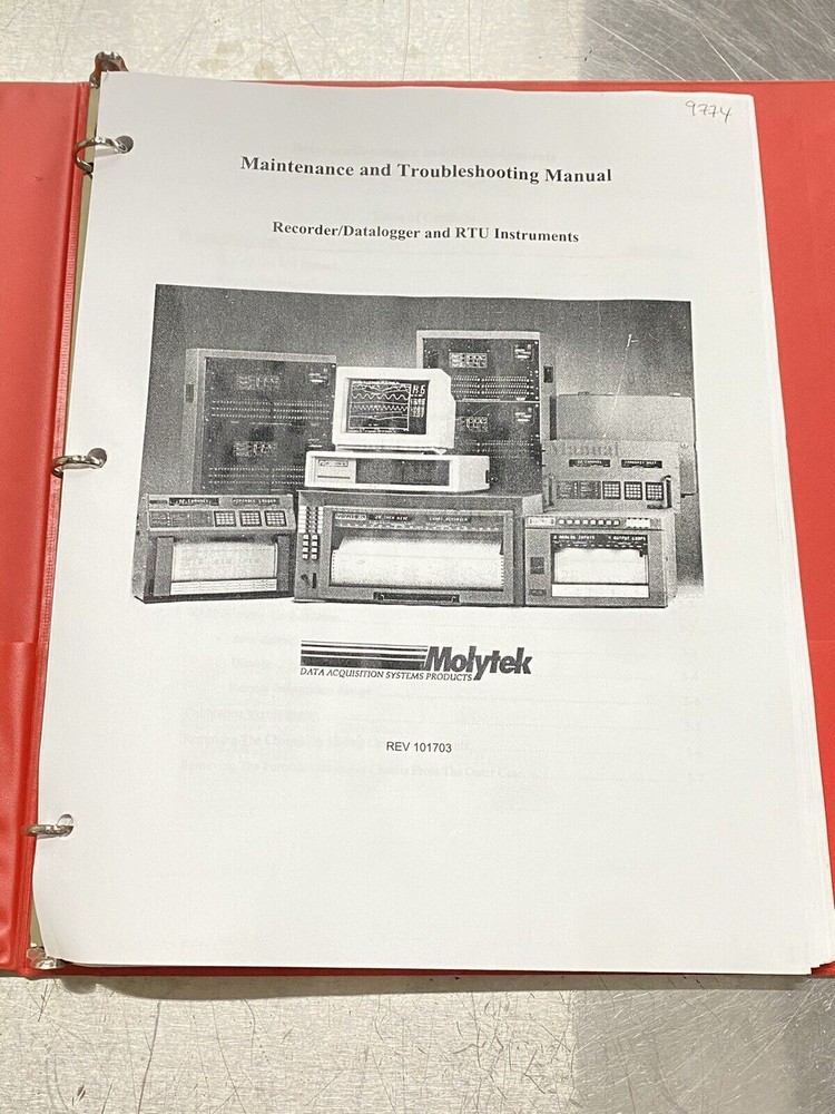 Molytek Recorder Data Logger RTU Instrument- Users Guide / Manual / Instructions