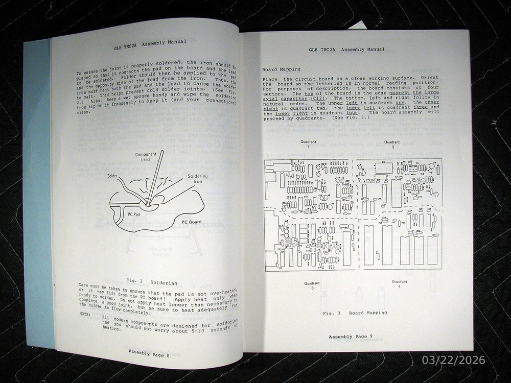 GLB Electronics TNC2A Terminal Node Controller Assembly Manual