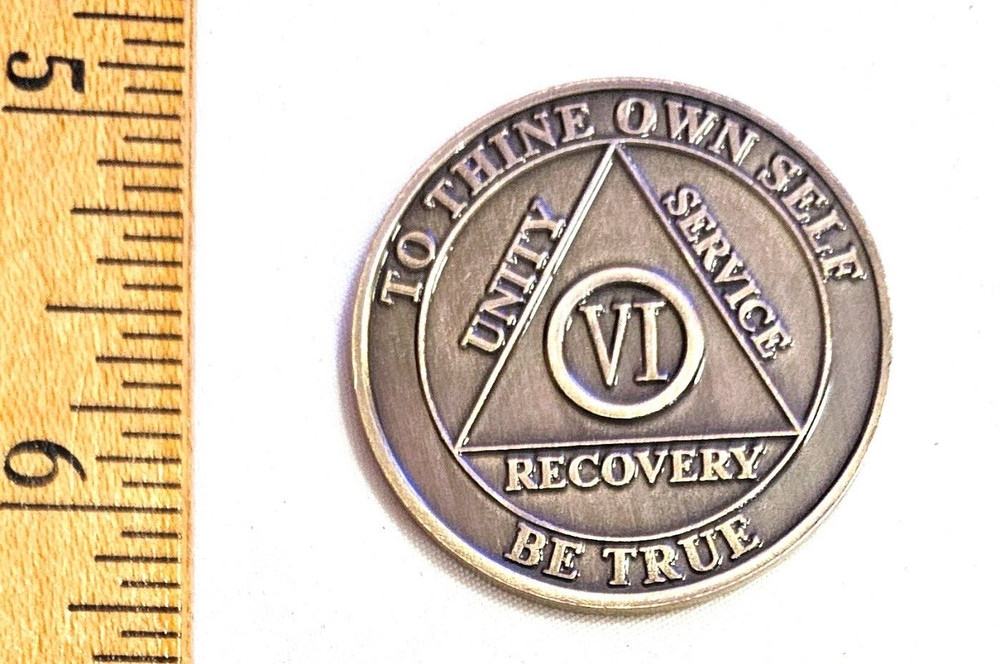 6 year AA Sobriety Coin