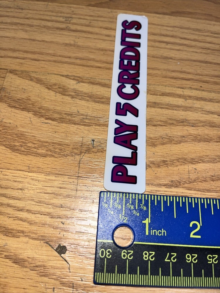 Play 5 Credits Decal Used /BA