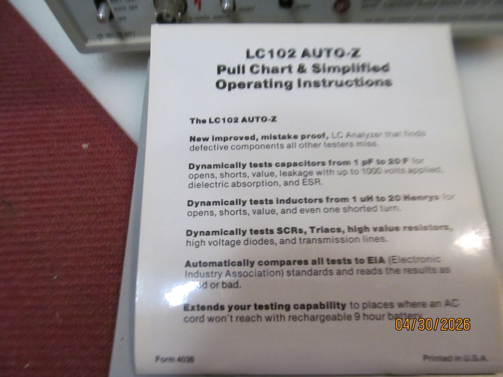 sencore lc102