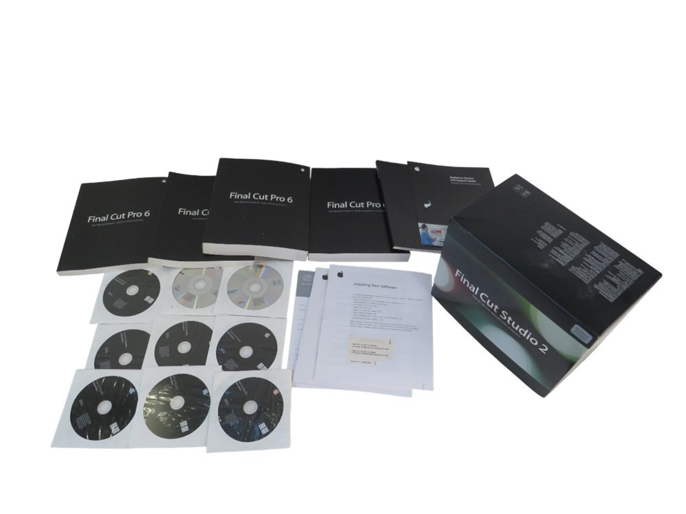 Apple Final Cut Studio 2 Video Editing Software Mac Complete Box Set W/ Manuals