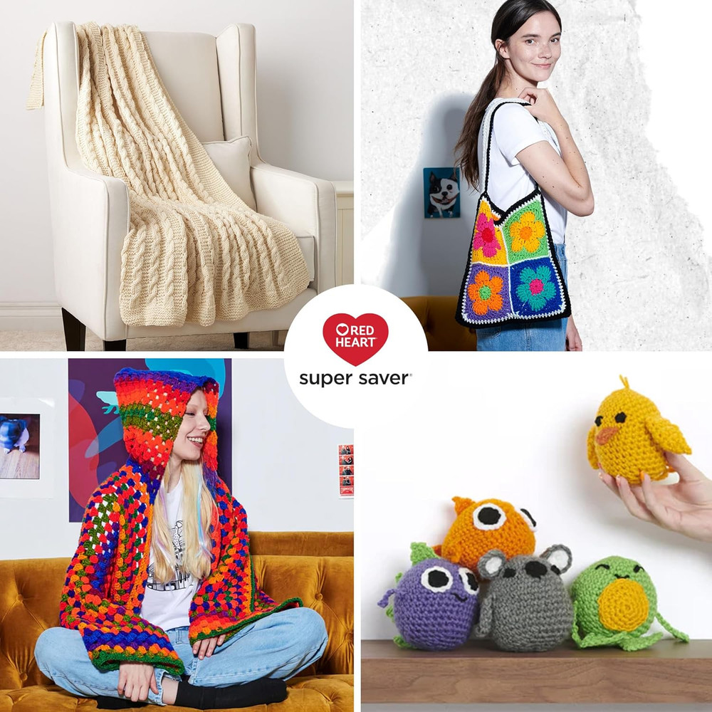 Super Saver Yarn, 3 Pack, Cool Stripe 3 Count