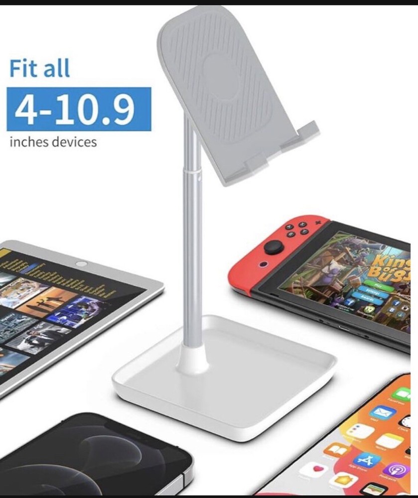 adjustable desk top stand cell phone holder