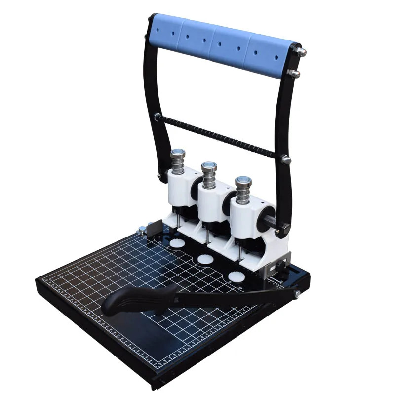 Three-Hole Punching Machine with Dual Functionality and Adjustable Hole Spacing