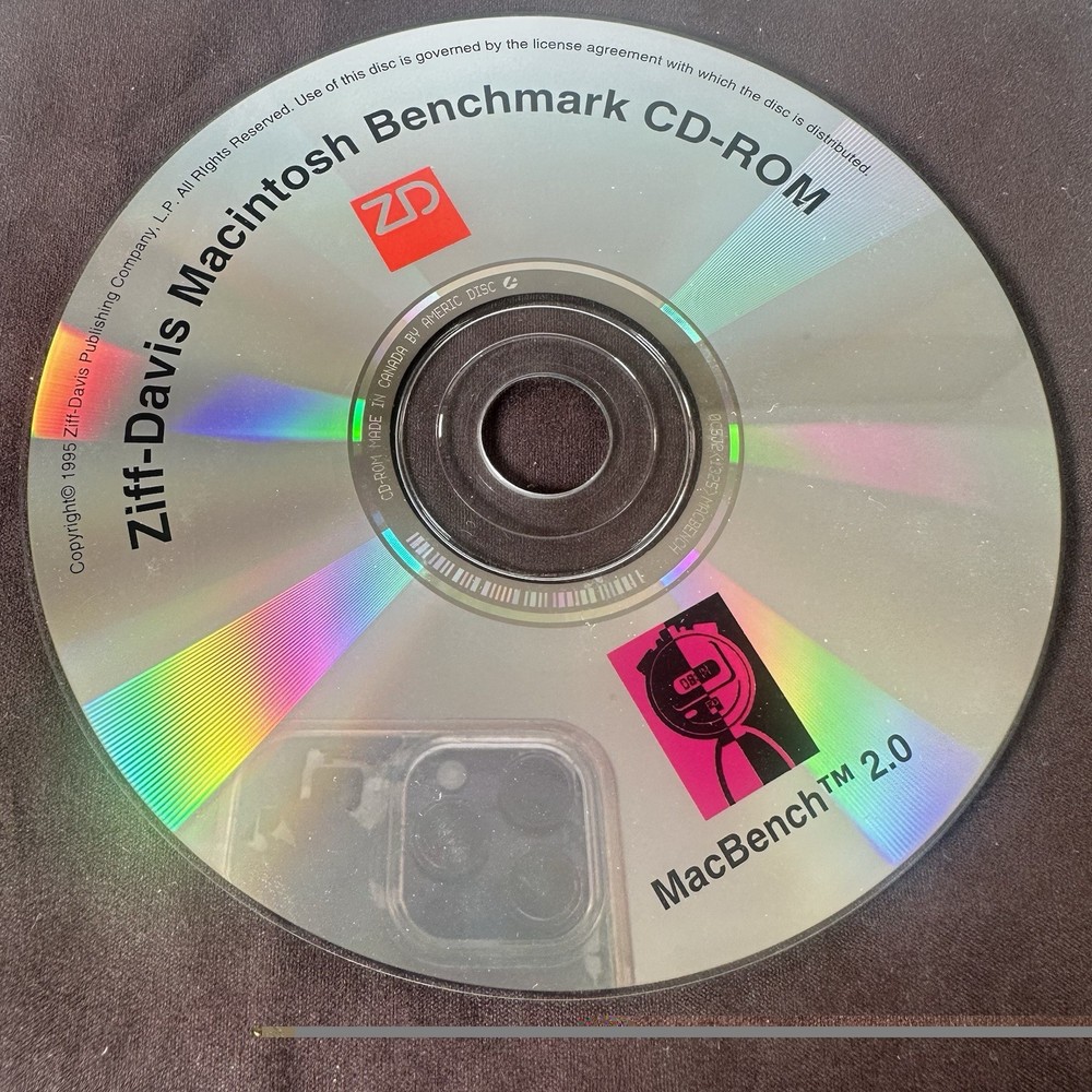 Ziff-Davis Macintosh Benchmark CD-ROM , MacBench 3.0