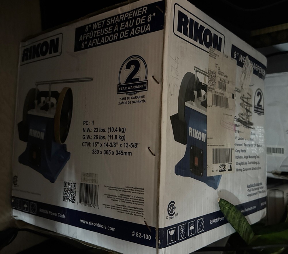 RIKON Power Tools 82-100 8" Wet Sharpener