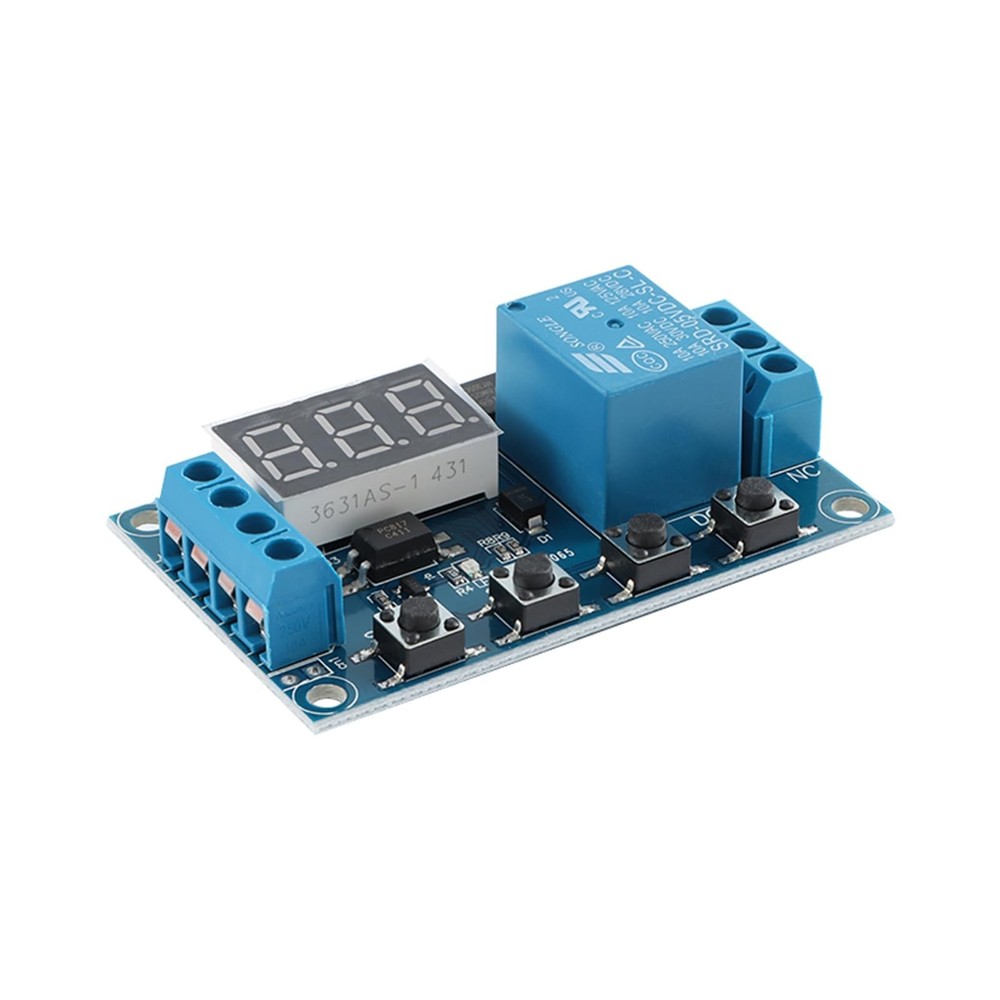 DC 6-30V Timer Relay with LCD Display, 1 Channel Delay Controller Module, Typ...