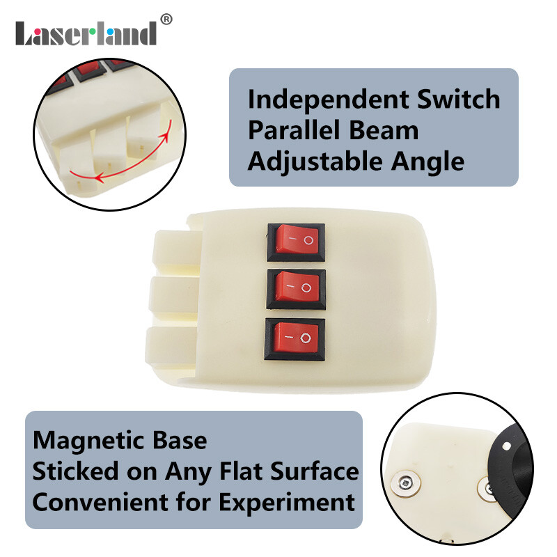 Physics Optical Experiment Kit Linear Light Reflector Prism Student Science Lab