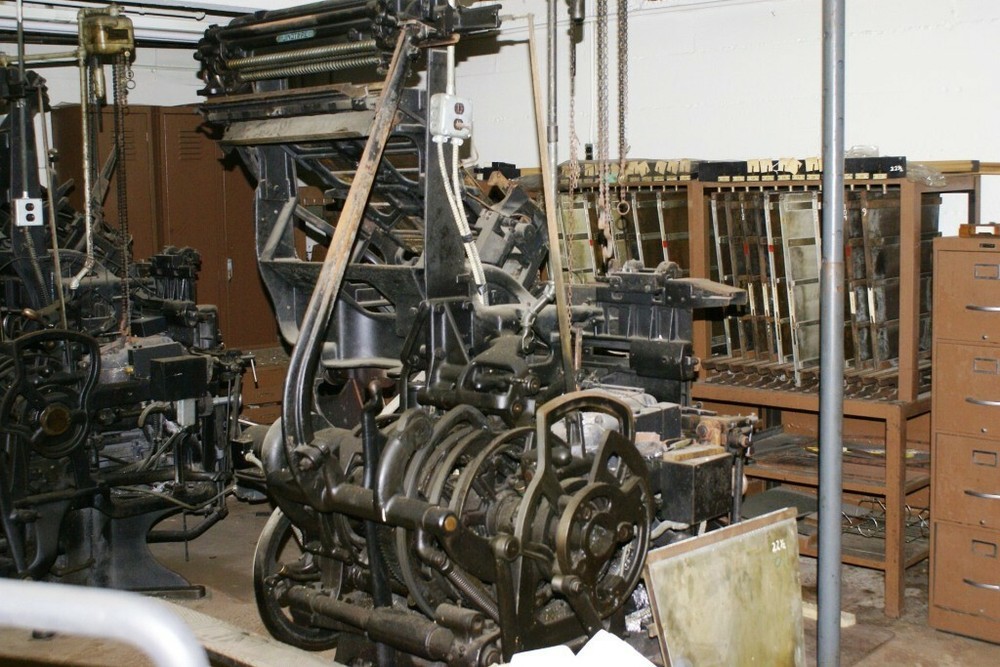 Antique Linotype Machine