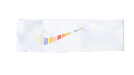 Nike Solid Fury Headband (White Print)