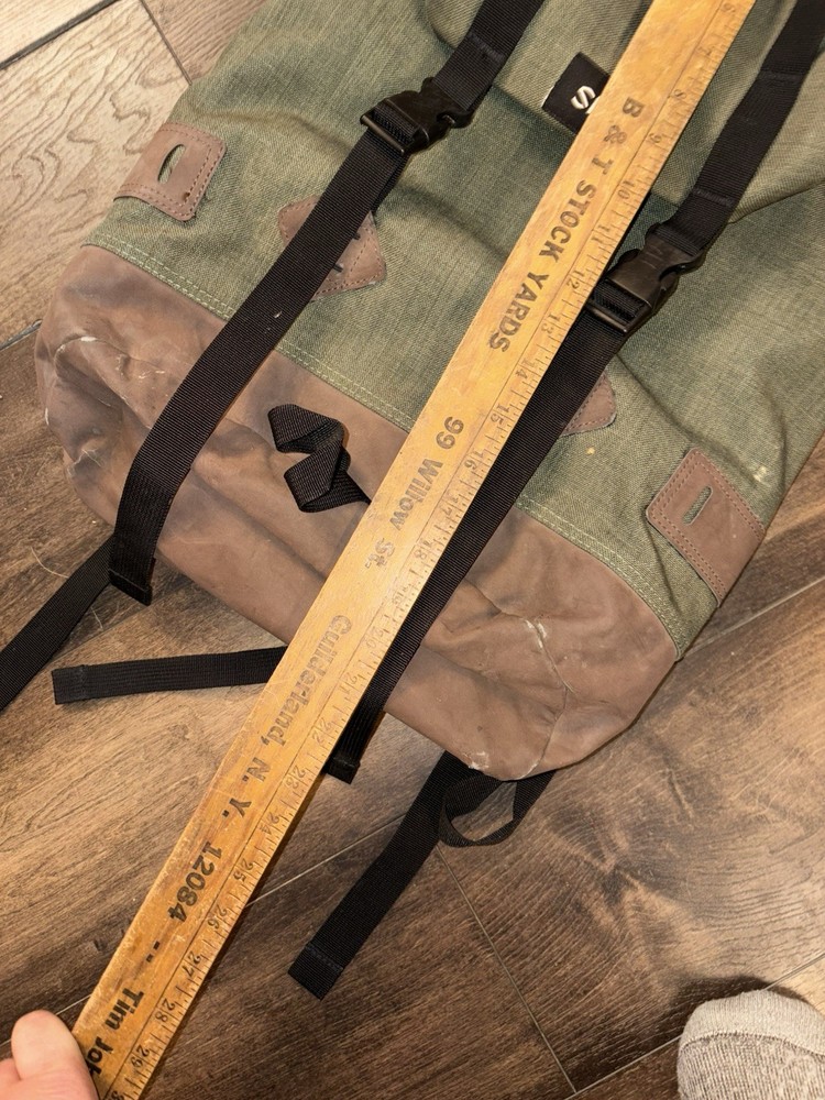Smith Optics Ski Backpack Rucksack Daypack Hiking Green Canvas Thick Green
