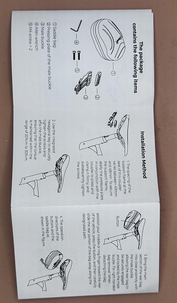 OSMAR MAGNETIC SADDLE BAG