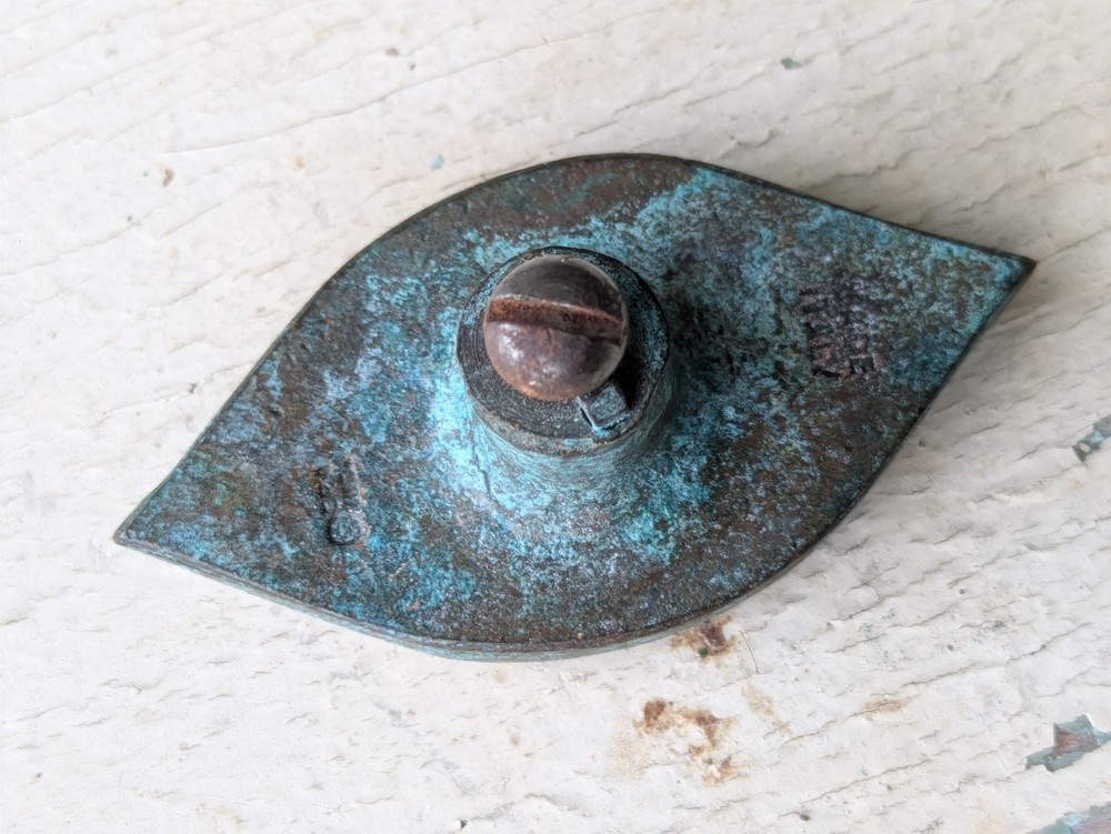 1967 "Antico" Eye by Jerome & Evelyn Ackerman Hand-cast Solid Brass Pull