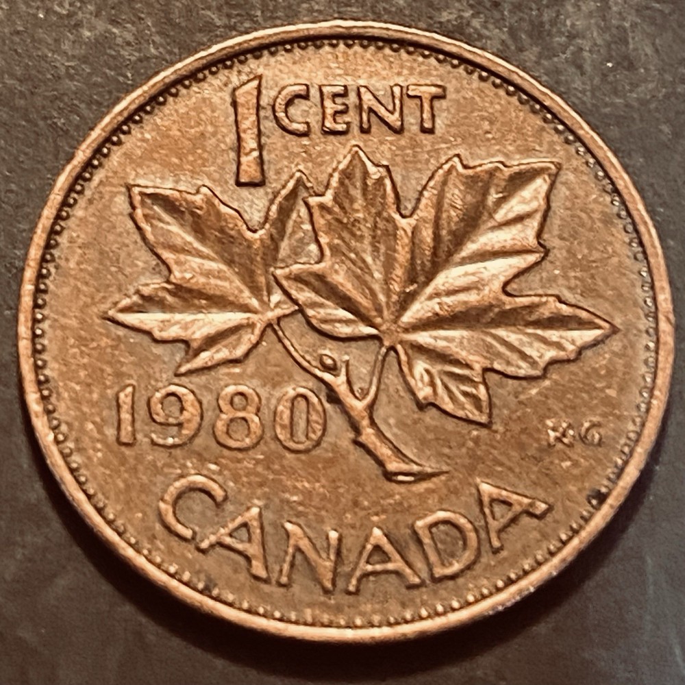 1980 Canada 1 Cent Coin