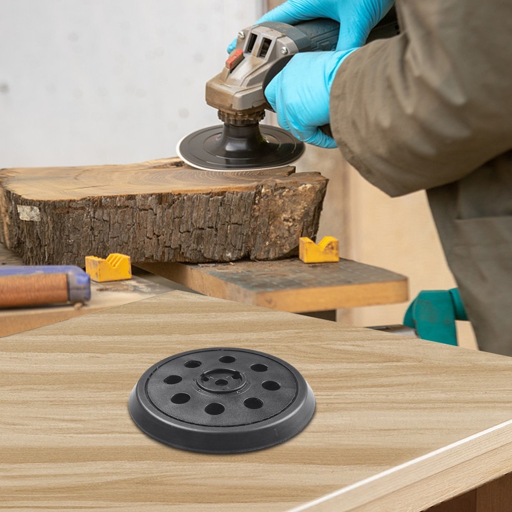 Backing Pad Rubber Abrasive Discs Backing Pad Black General-purpose Sanding