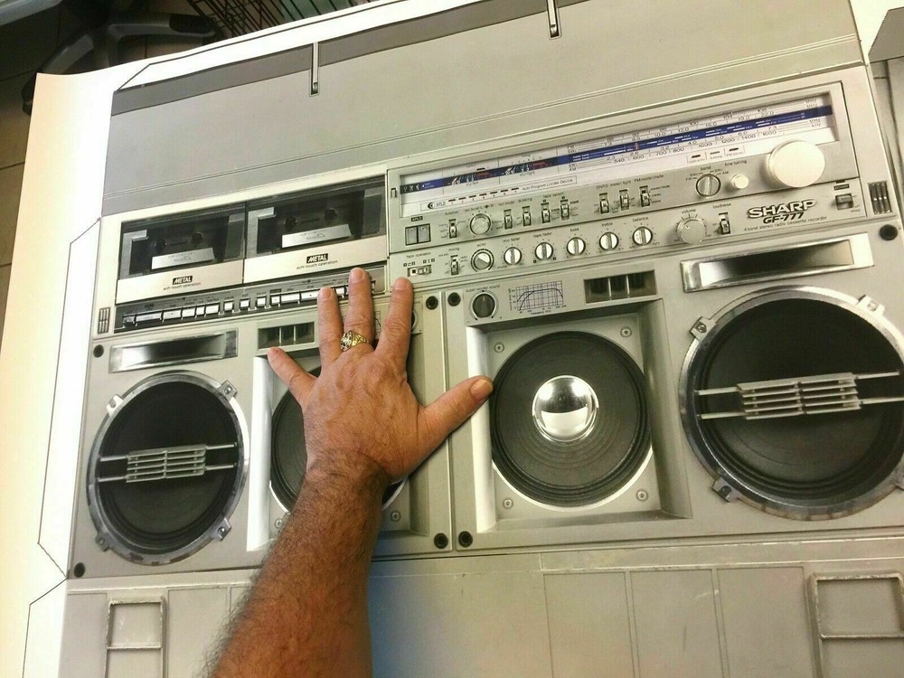 sharp gf-777 FULL SIZE boom box star paper model trek plan prop