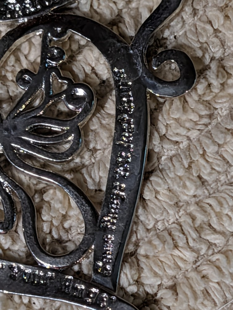 Memorial Heart And Bow Silver Colored Wind Chime