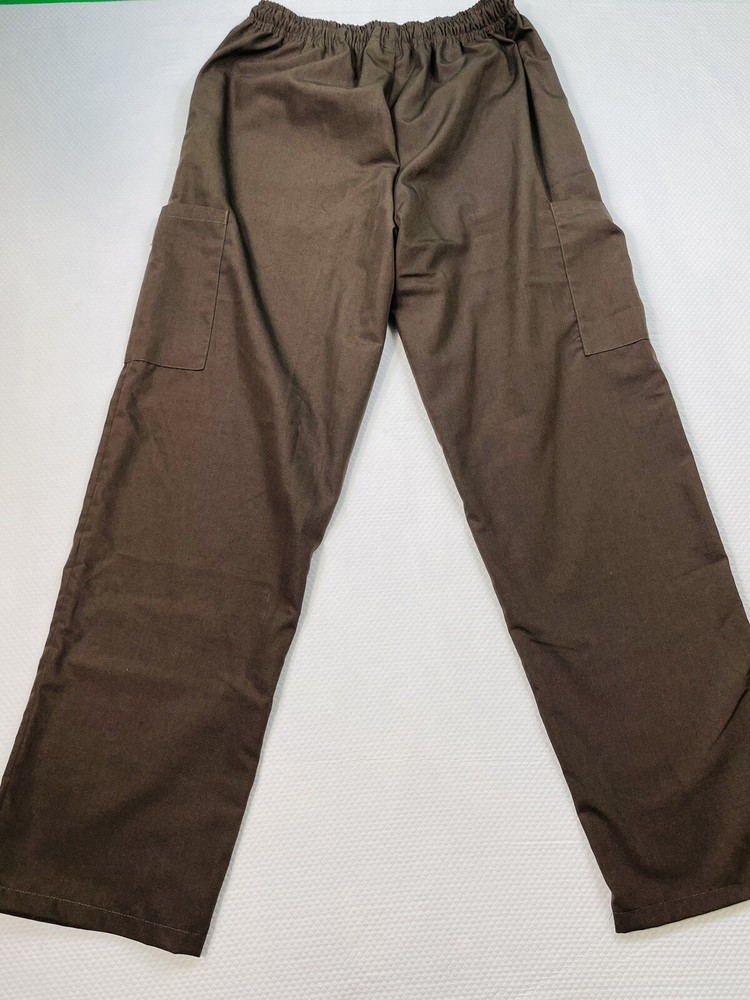 Green Town Work Wear Scrub Set Brown Large