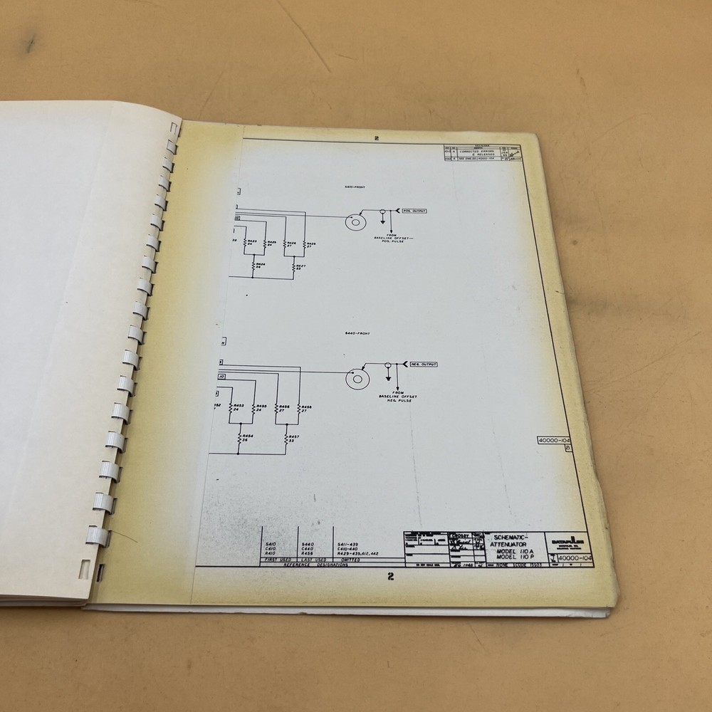 Datapulse Model 110A Pulse Generator Operation & Maintenance Handbook 12/65