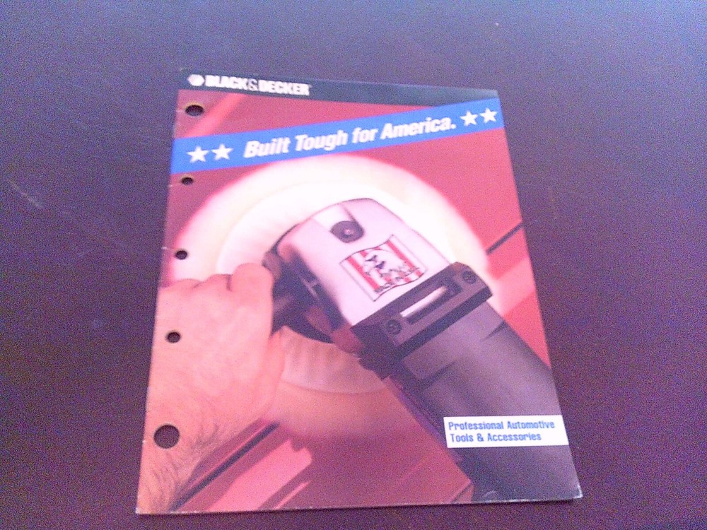 Black & Decker Professional Automotive Catalog From 1992