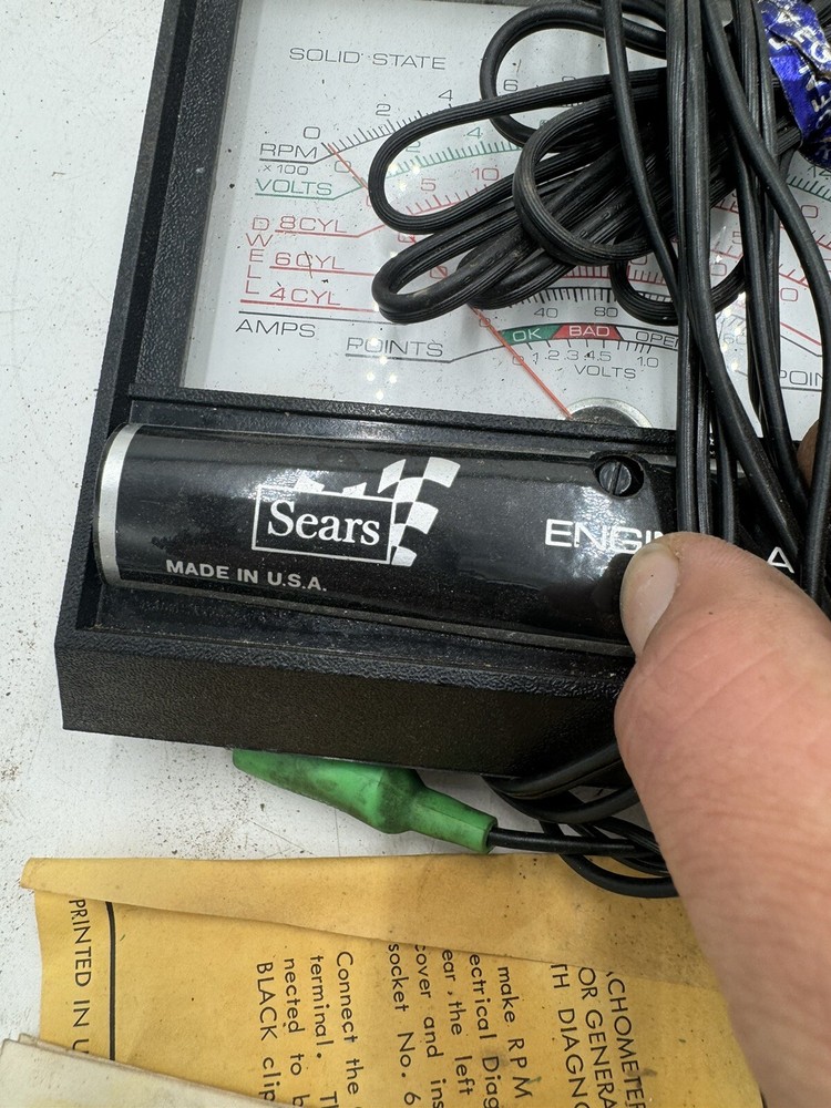 Sears Engine Analyzer Model 2161 (28-2161) 12 Volt Ignition 4~6~8 Cylinders
