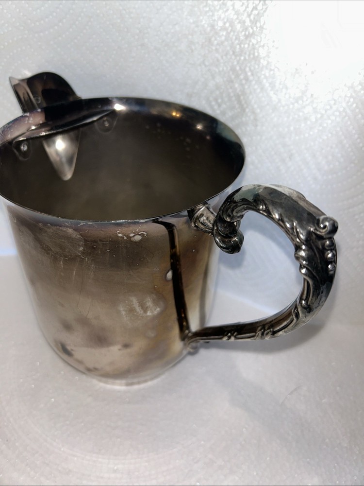 Vintage Sheridan silver on copper pitcher
