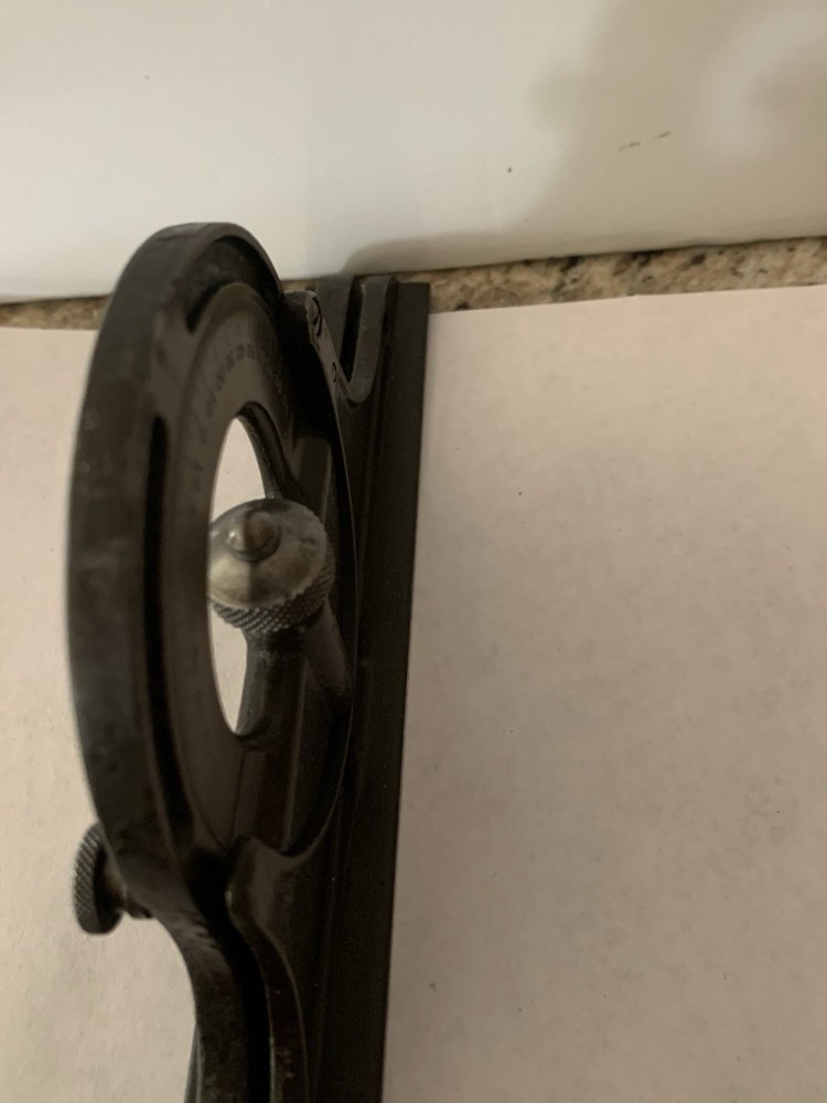 LUFKIN PROTRACTOR HEAD FOR 12" COMBINATION SQUARE WORK GREAT GOOD CONDITION.