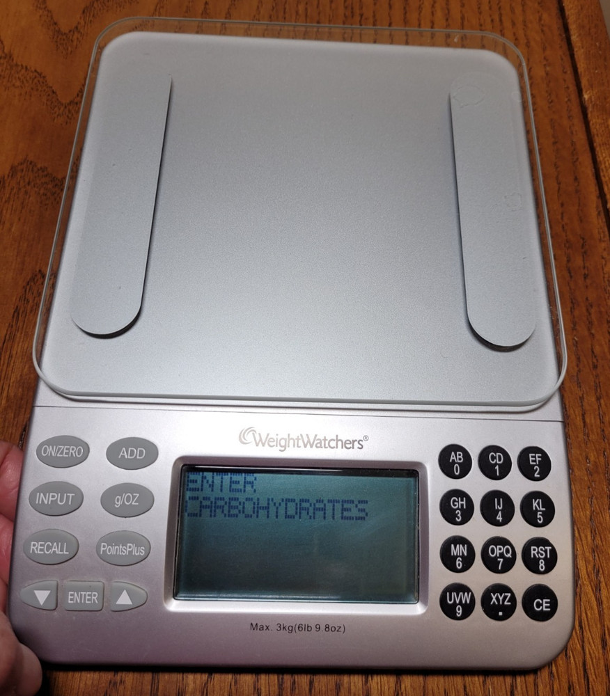 Weight Watchers Electronic Food Scale with Points Plus Values Tested & Working