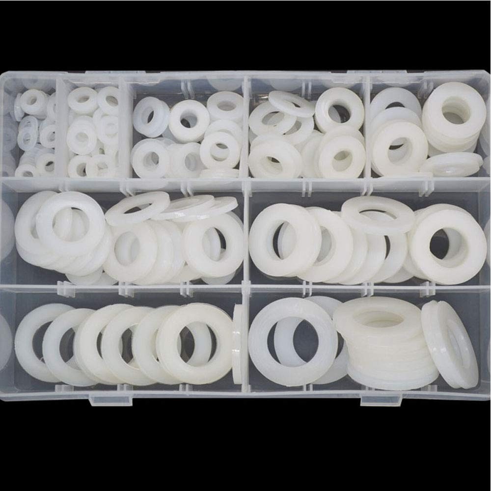 Nylon Large Flat Round Washer Countersunk Clear Plastic Spacer Thickness Gask...