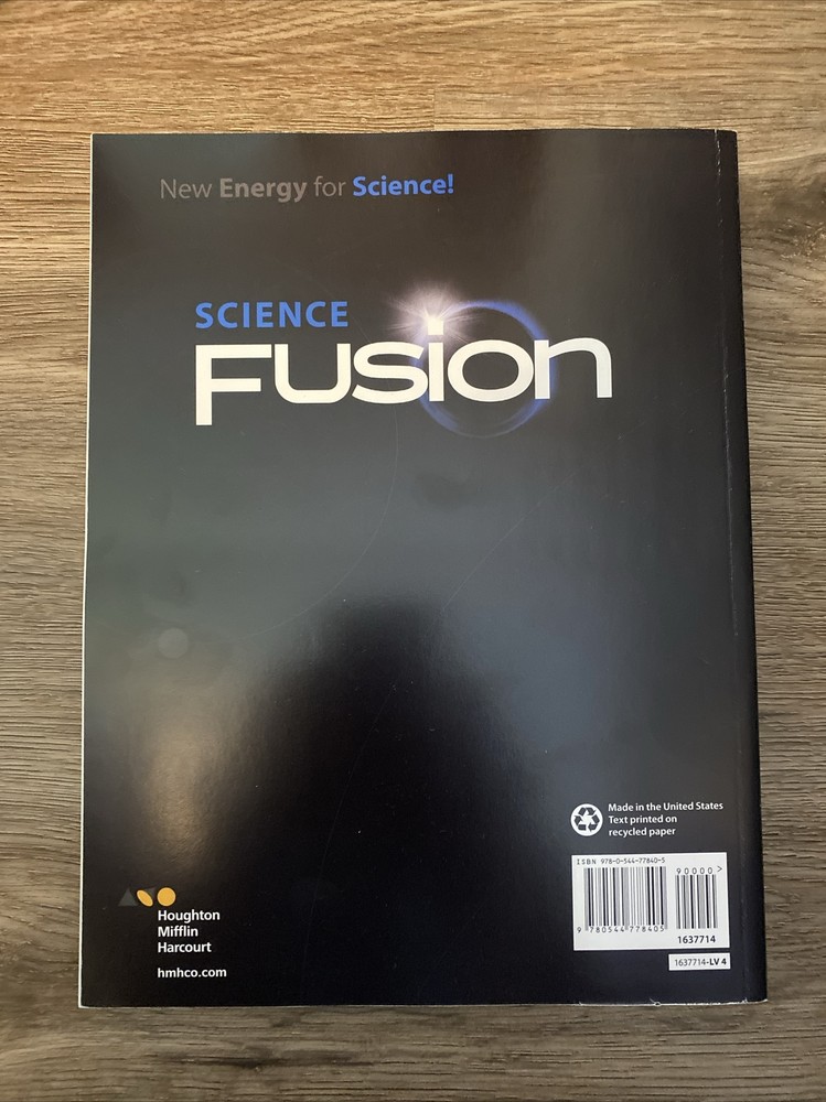 Science Fusion 2017 ScienceFusion Student Edition Workbook Worktext Grade 4