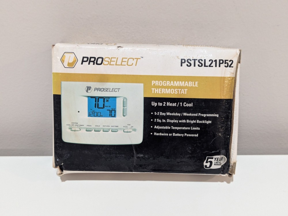 ProSelect PSTSL21P52, Programmable Thermostat