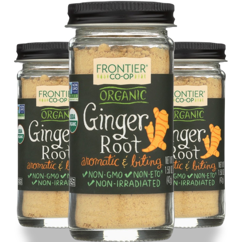 Frontier Organic Ginger Root Powder Non-Gmo 3 Pack