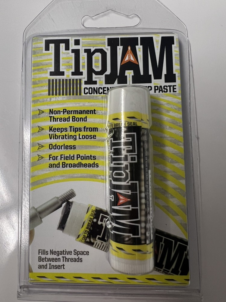 WOW! TipJam Tip Jam Concentrated Tip Paste Archery Thread Bond & FAST FREE SHIP!