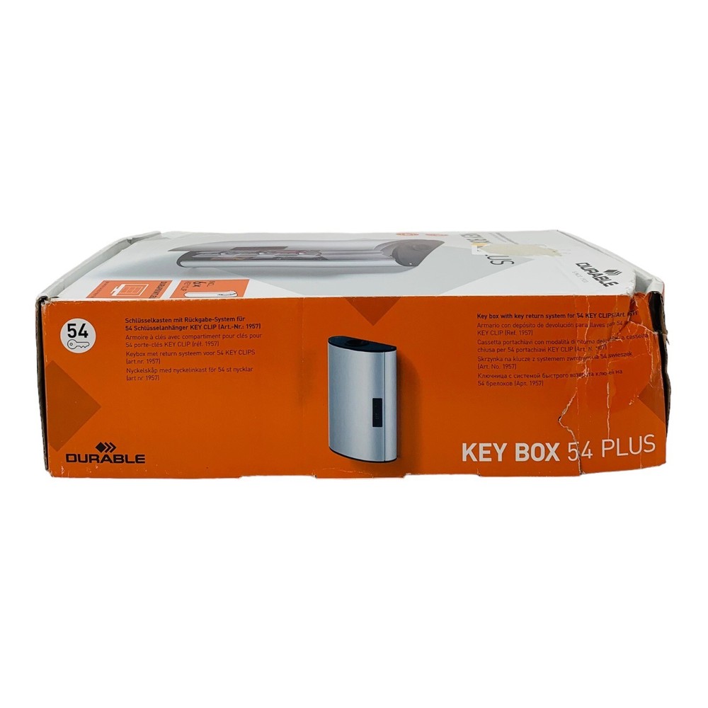 Durable Locking Key Box Plus for 54 Key Tags Drop Box Combination Lock *Read*