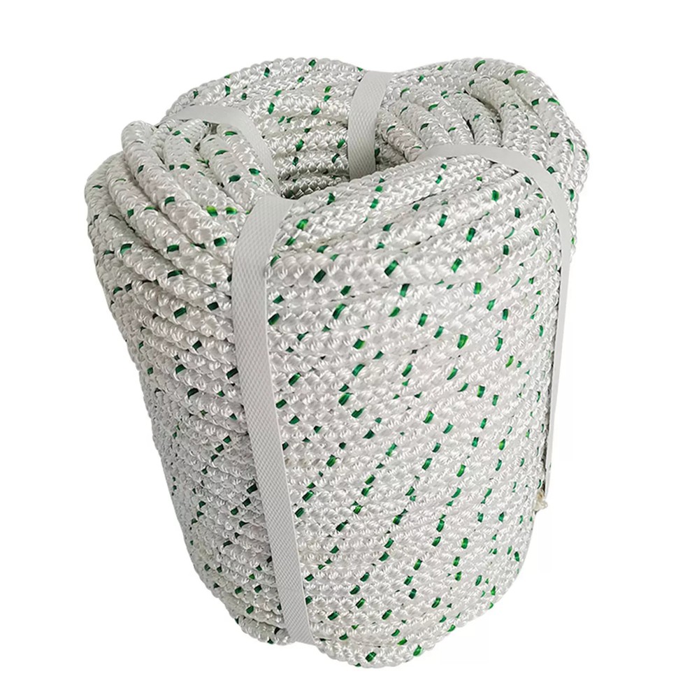 3/8" x 100' Breaking Strength Double Braid Polyester Rope 4800Lbs Heavy Duty