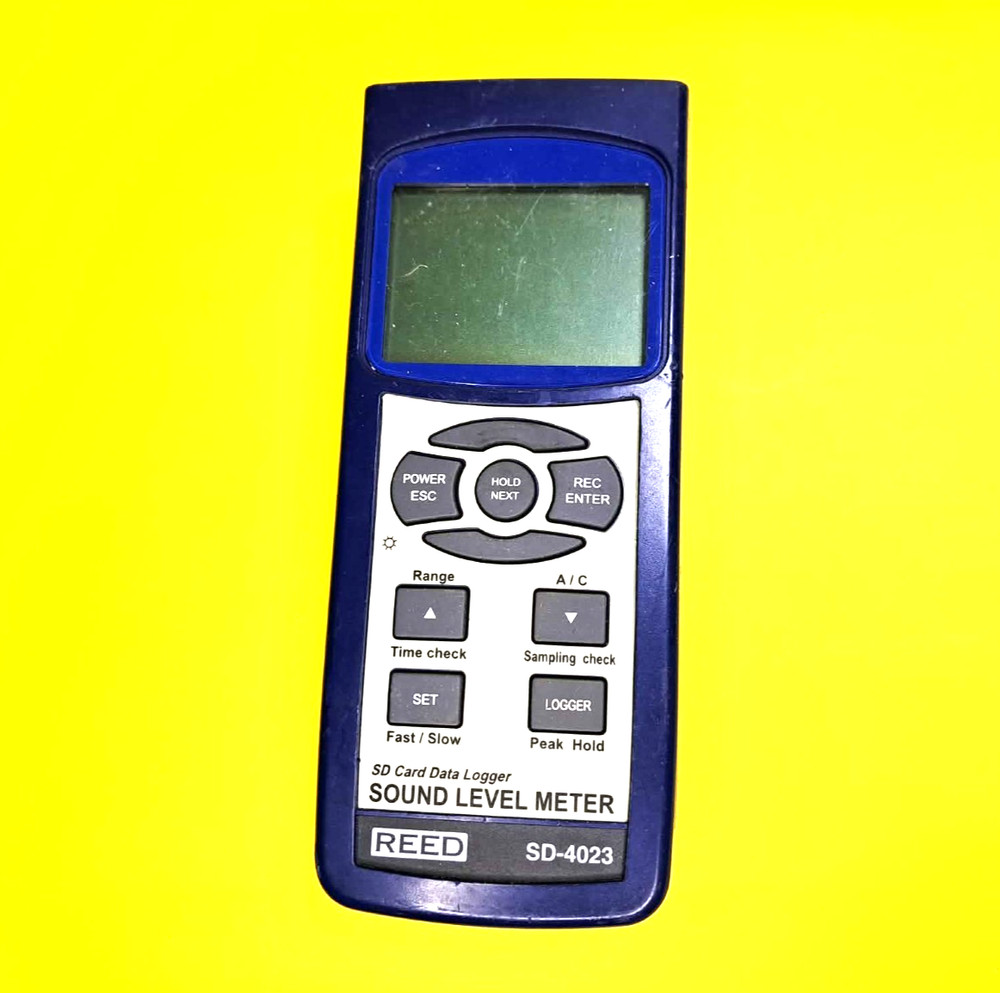⚡REED INSTRUMENTS SD-4023 DATA LOGGING SOUND LEVEL METER REAL-TIME TRIPLE-RANGE⚡