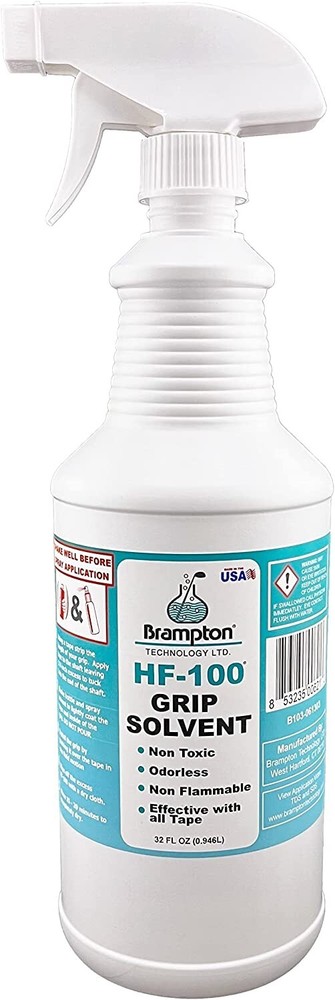Brampton HF-100 Premium Golf Grip Solvent 32 oz Sprayer