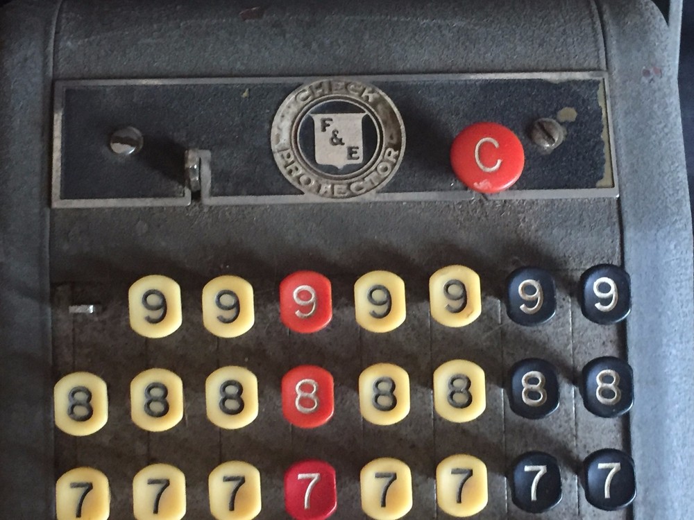 Vintage Check Protector Paycheck Machine Connecticut Dept. of Corrections