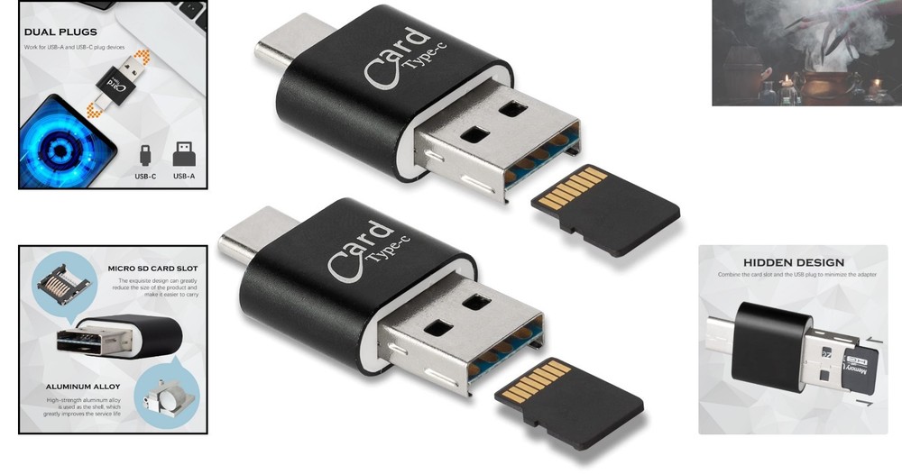 Effortless File Transfer with 2 Pack Micro SD Card Reader for Any Device