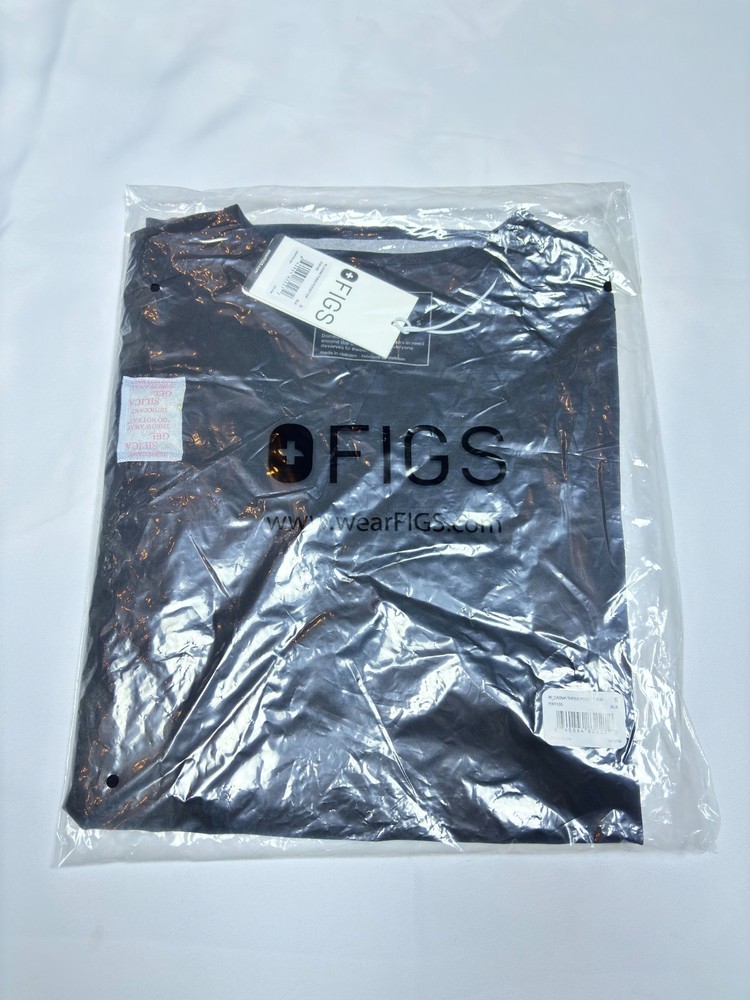 Figs Womens Casma Scrub Top - Small Black