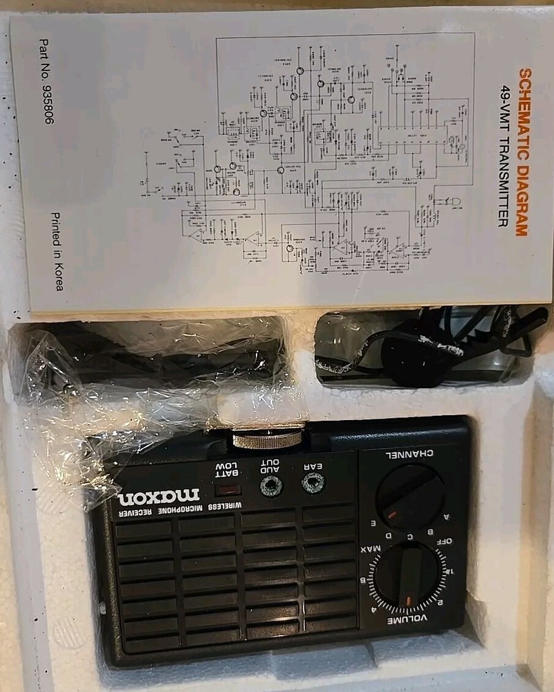 Maxon Wireless Mic System Model 49-VM 5-Channel