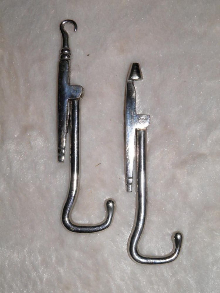 WW1 Military Campaign English Boot Jack & Boot Pulls W/ Button Hook & Hole Punch