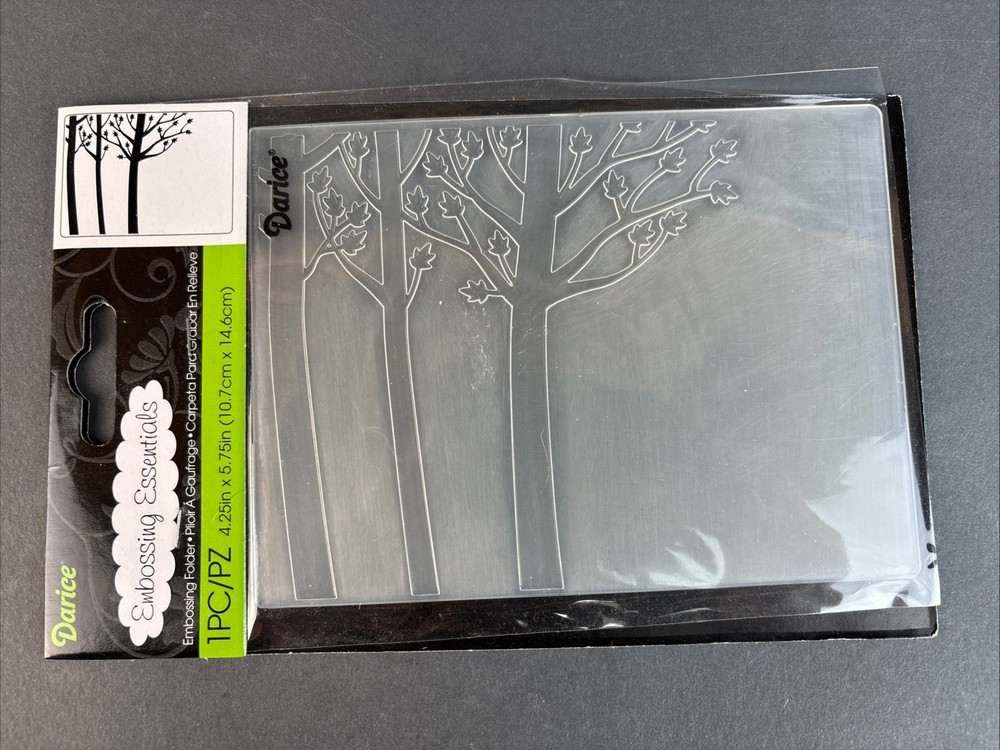 Darice Embossing Folder Essentials TREE TRUNKS 1218-12 Fall, Branches
