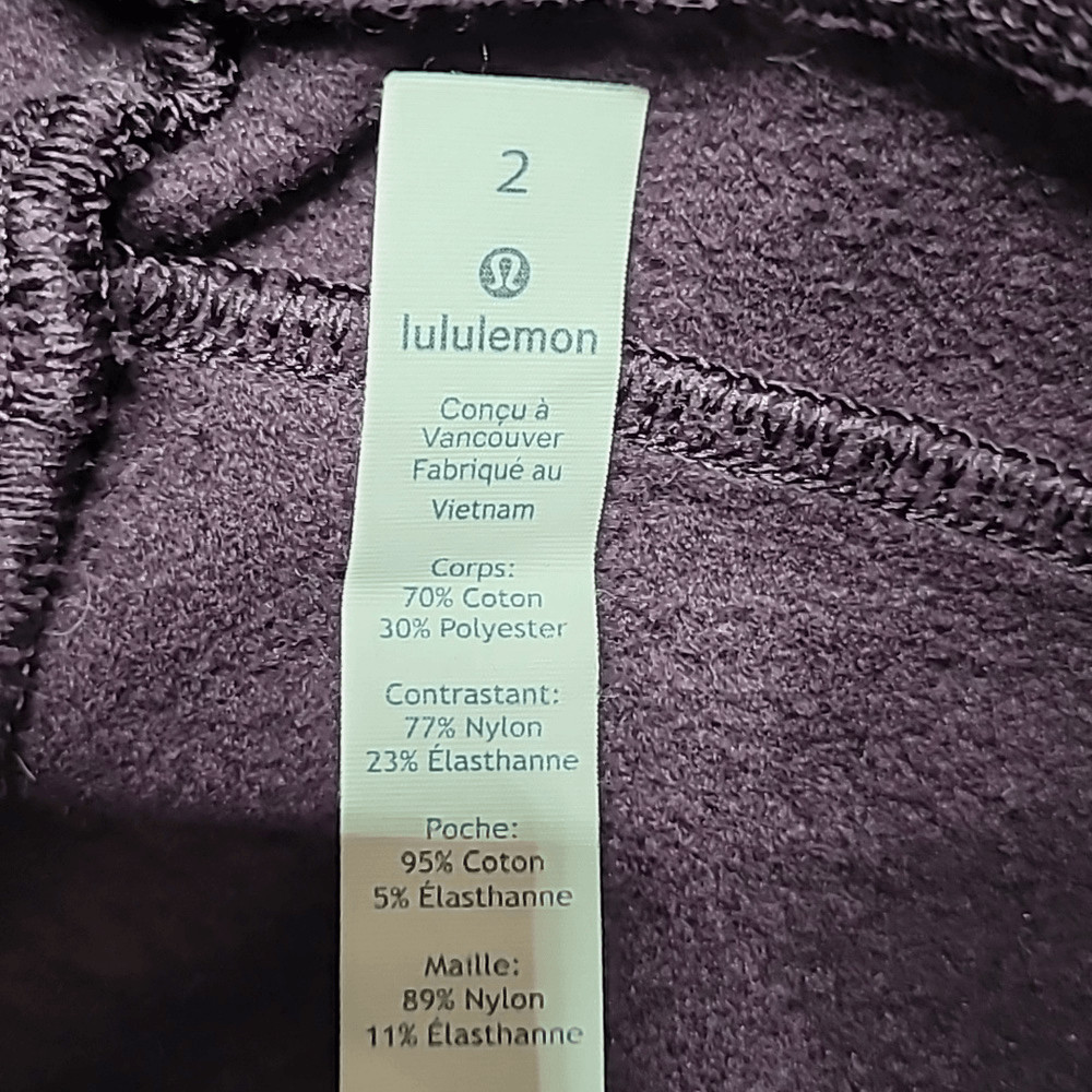 Lululemon Get Going Black Cherry Joggers Size 2