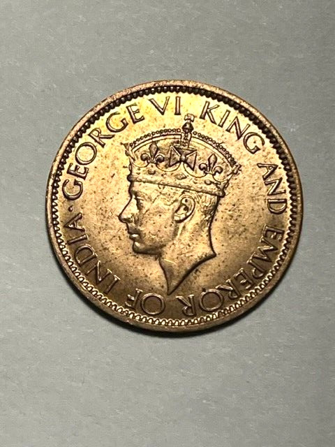 1945 Ceylon 1 Cent XF #17500