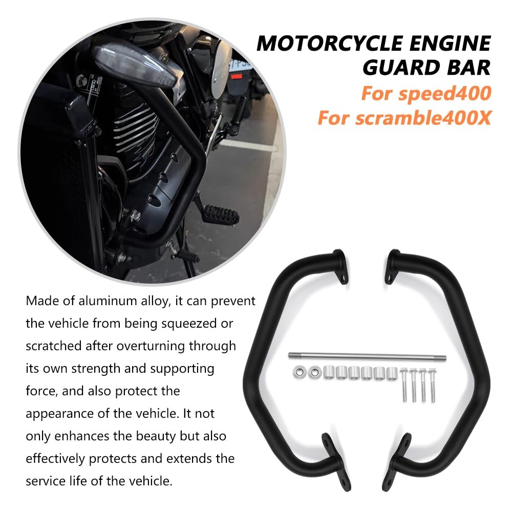 FOR Modified Engine Guard Bumper for Speed400 2025 2024 2023 Speed400 Engine ...
